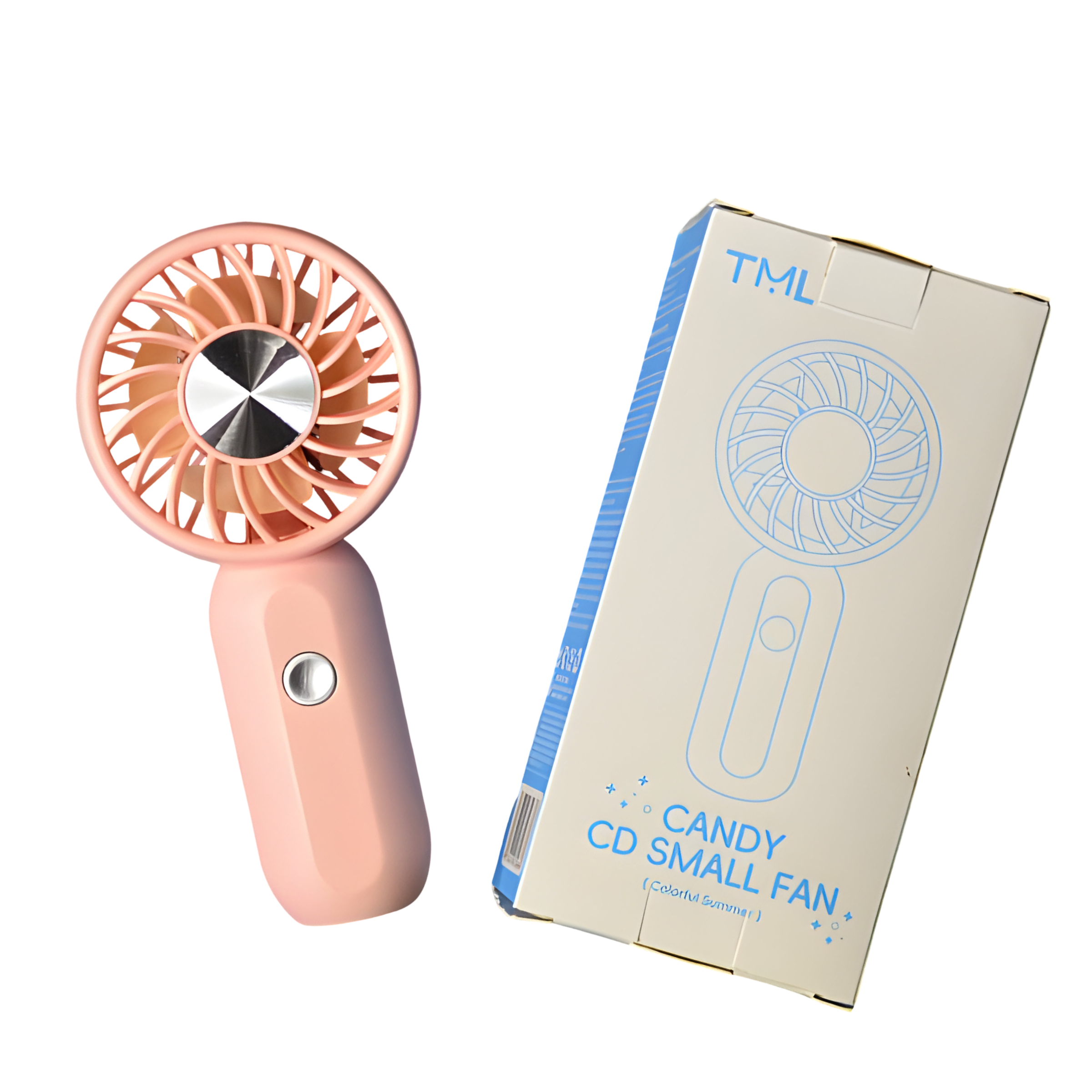 Вентилятор-USB детский портативный Розовый (TML-266)