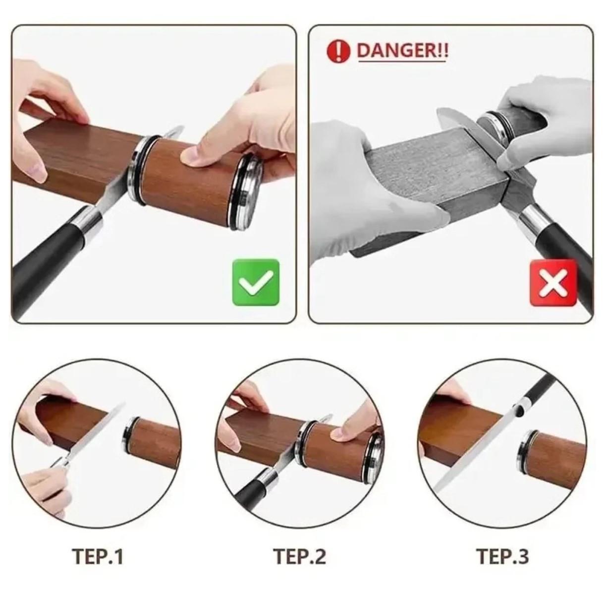 Алмазная роликовая точилка для ножей с магнитным угловым основанием 15° 18° 20° 22° уголы заточки - фото 10 Алмазная роликовая точилка для ножей с магнитным угловым основанием 15° 18° 20° 22° уголы заточки - фото 10