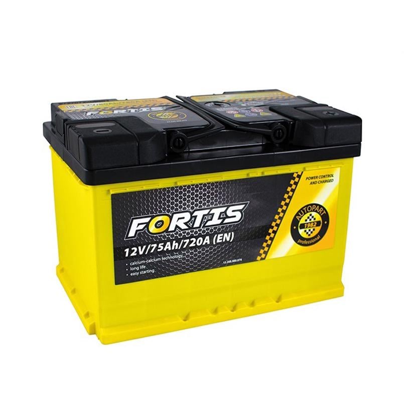 Аккумулятор Fortis 75 Ah/12 V - + (FRT75-00L) - фото 1