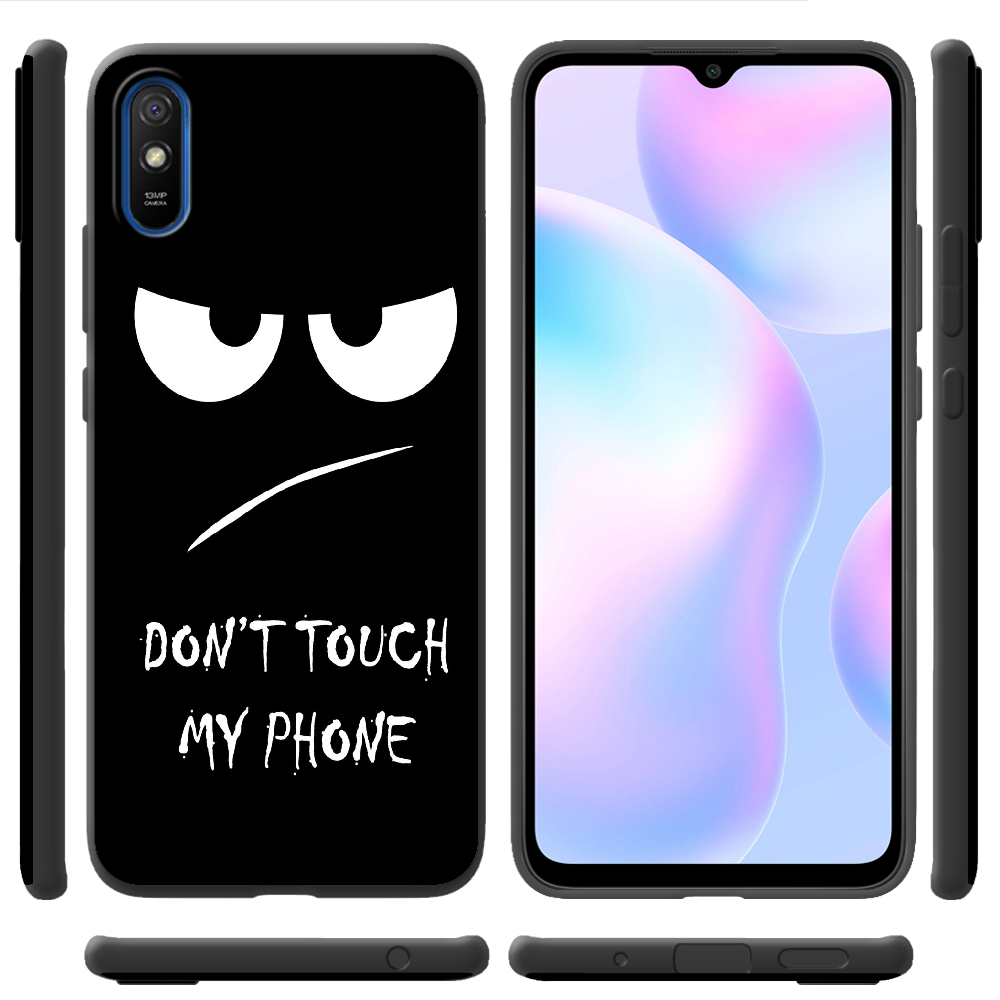 Чехол BoxFace Xiaomi Redmi 9A Don't Touch my Phone Черный силикон (40304-up535-40509) - фото 2