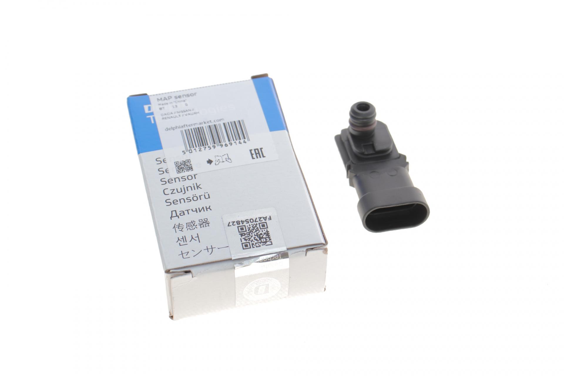 Датчик DELPHI тиску наддуву Renault Trafic 1,9DCi/2,0 16 V 01 (PS10142)