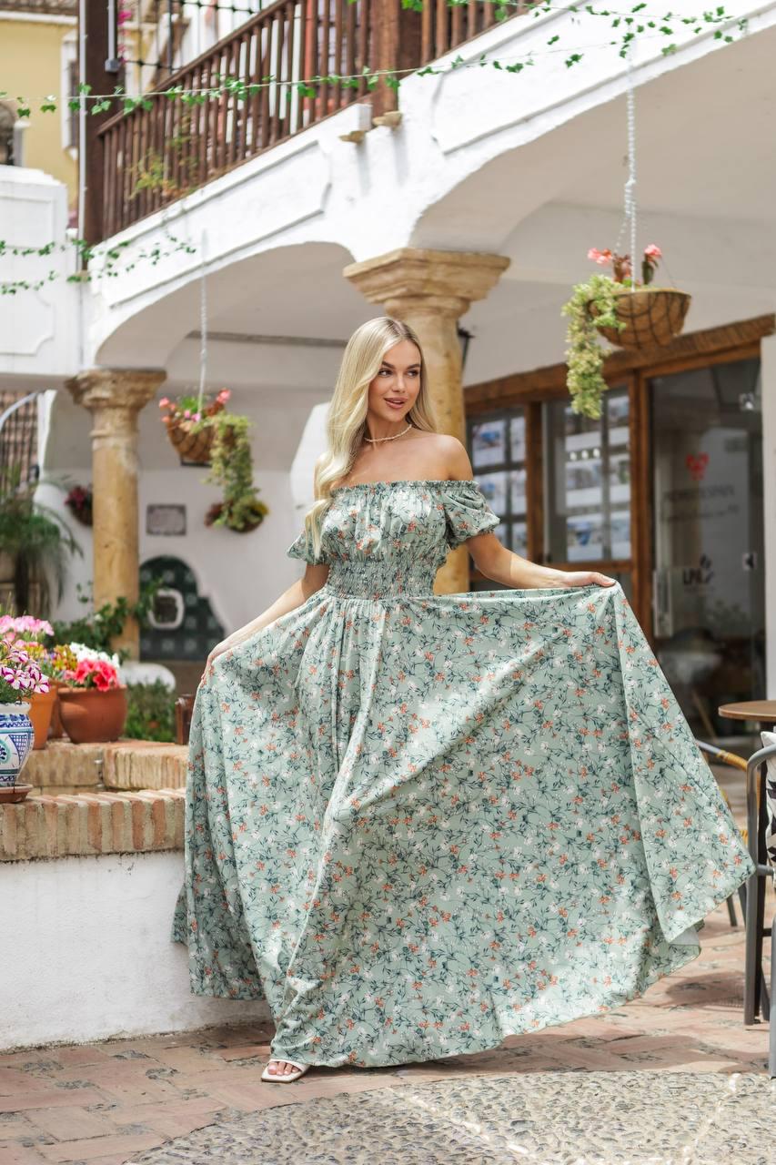 Платье женское софт р. 42-48 Оливковый (Р5041-В36/Д) - фото 4