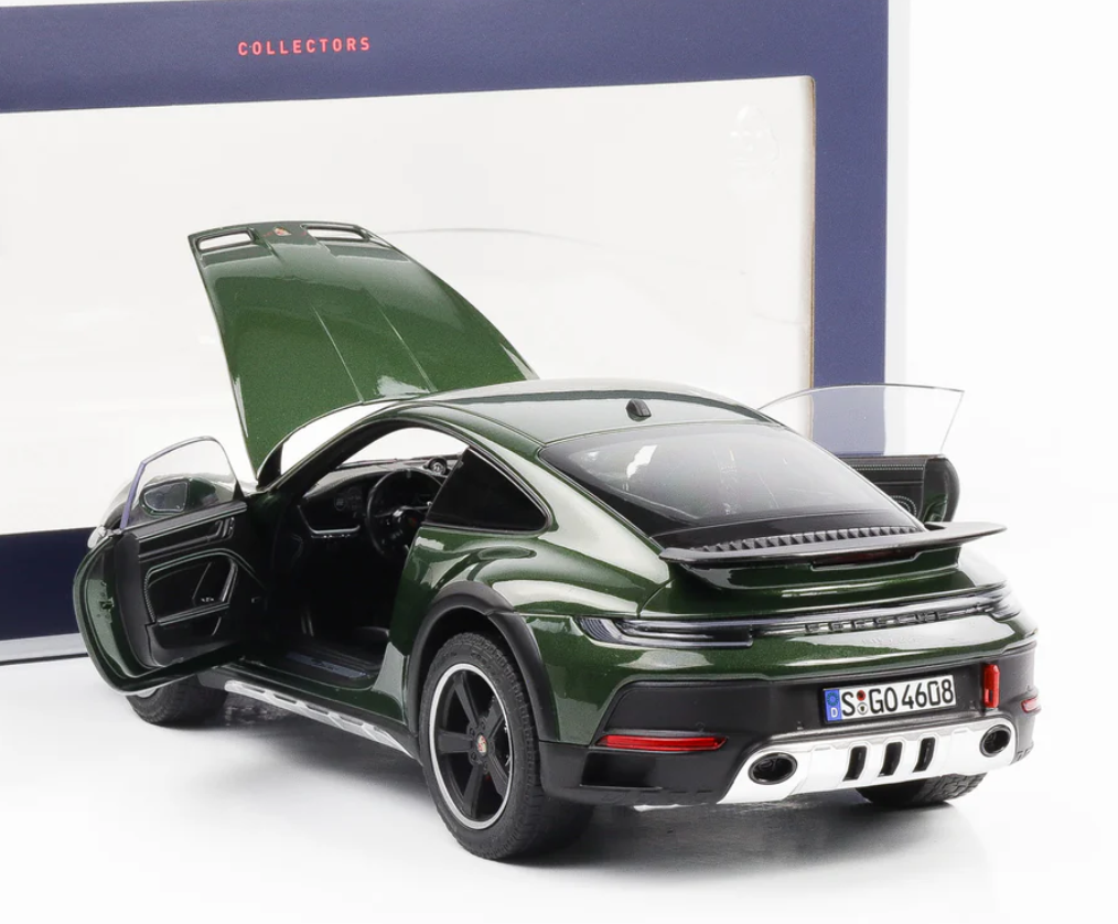 Модель автомобіля Norev 1:18 Porsche 911 992 Dakar Coupe 2023 Oakgreen Metallic (187241) - фото 4