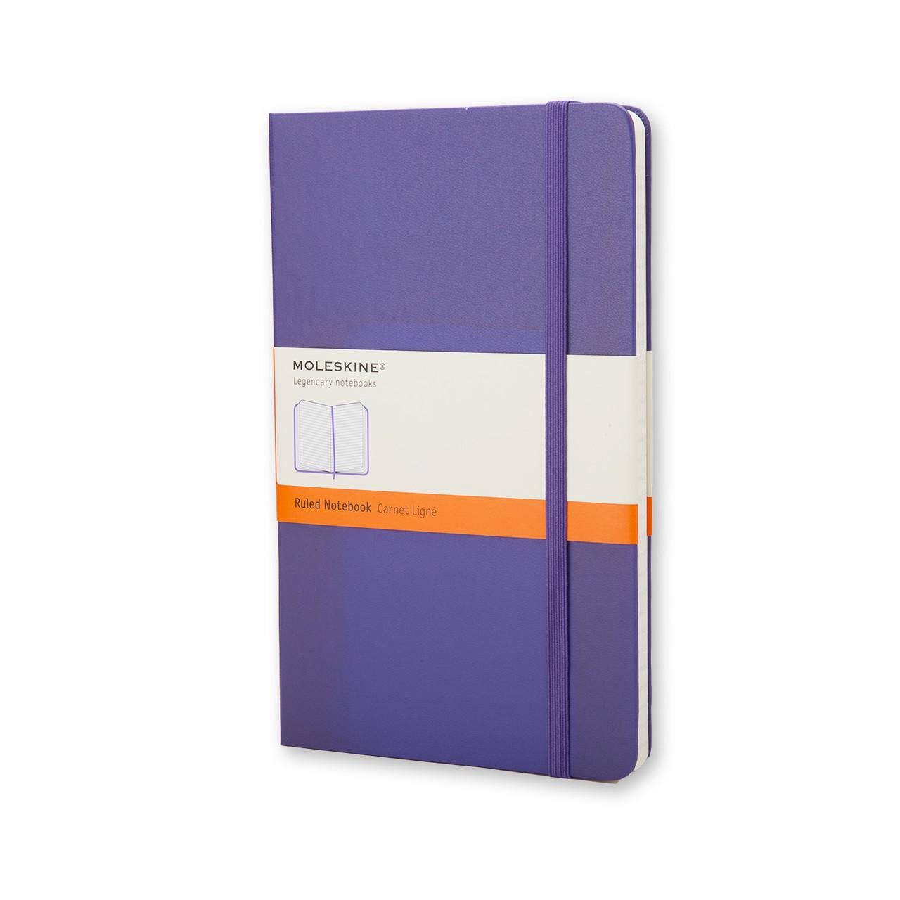 Блокнот Moleskine Classic средний 240 страниц в линейку 13х21 см Фиолетовый