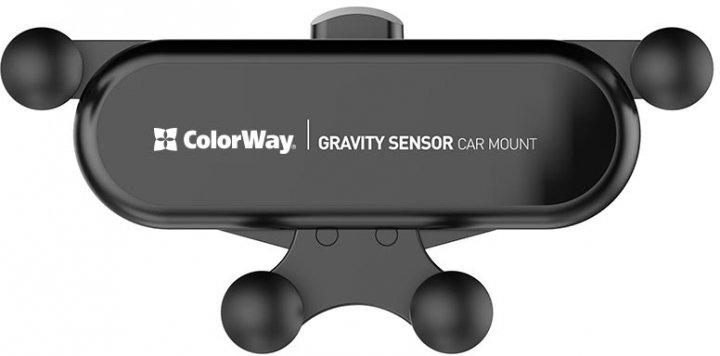 Автодержатель для телефона ColorWay Sensor Holder Black (CW-CHG11-BK) - фото 4