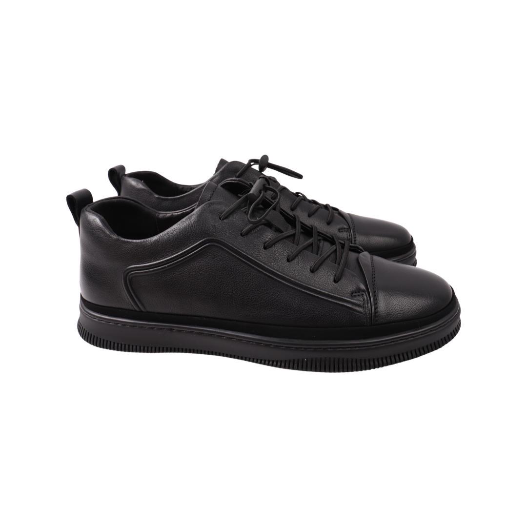 Кеды мужские Arees из кожи р. р. 42 Черный (118-21DTC)