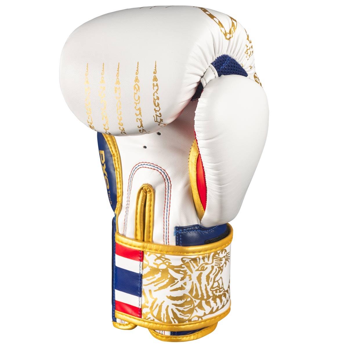 Рукавиці боксерські Phantom Muay Thai Gold Limited Edition 16 унцій з бинтами - фото 4