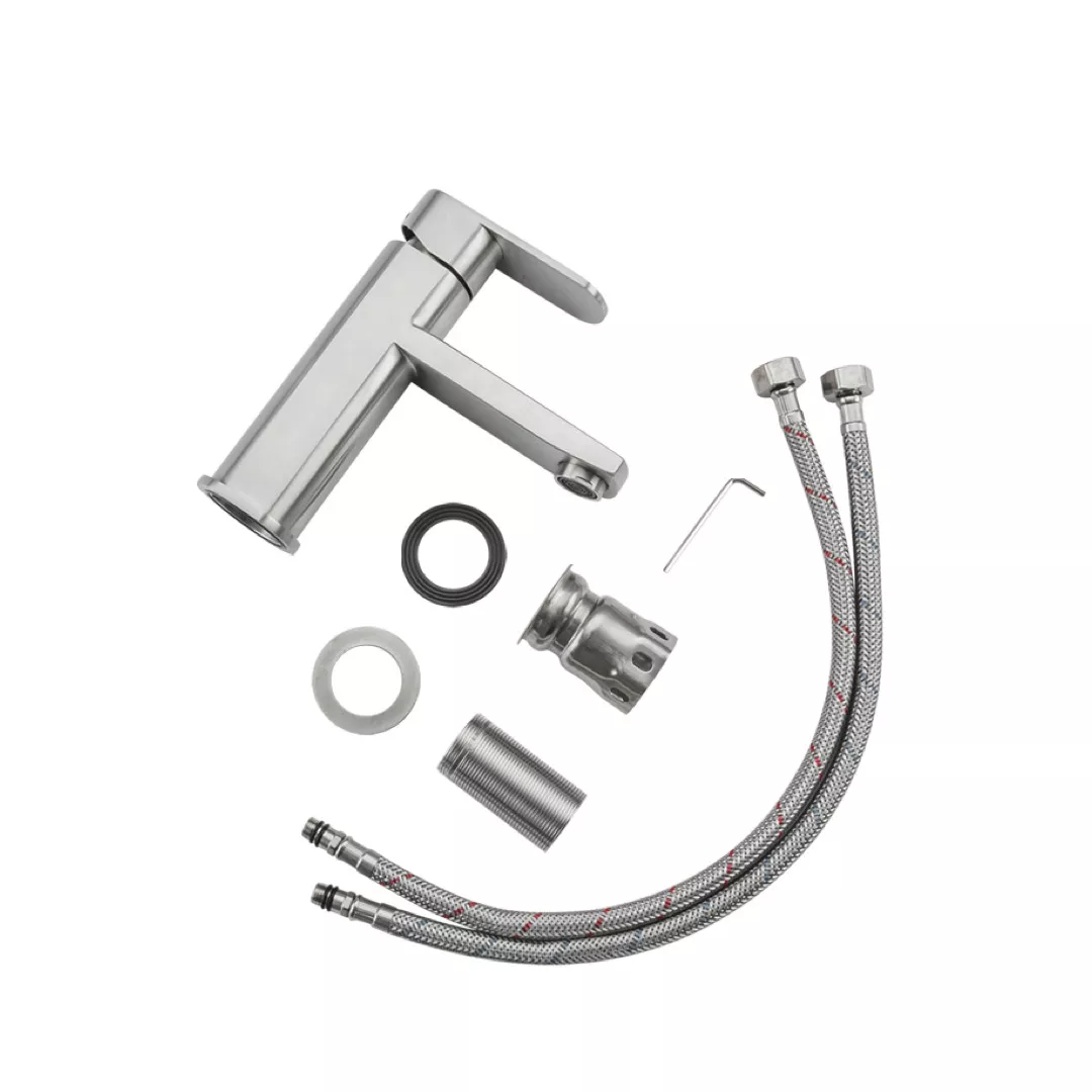 Смеситель для умывальника Frap F10805 Сатин (1035783) - фото 6 Смеситель для умывальника Frap F10805 Сатин (1035783) - фото 6