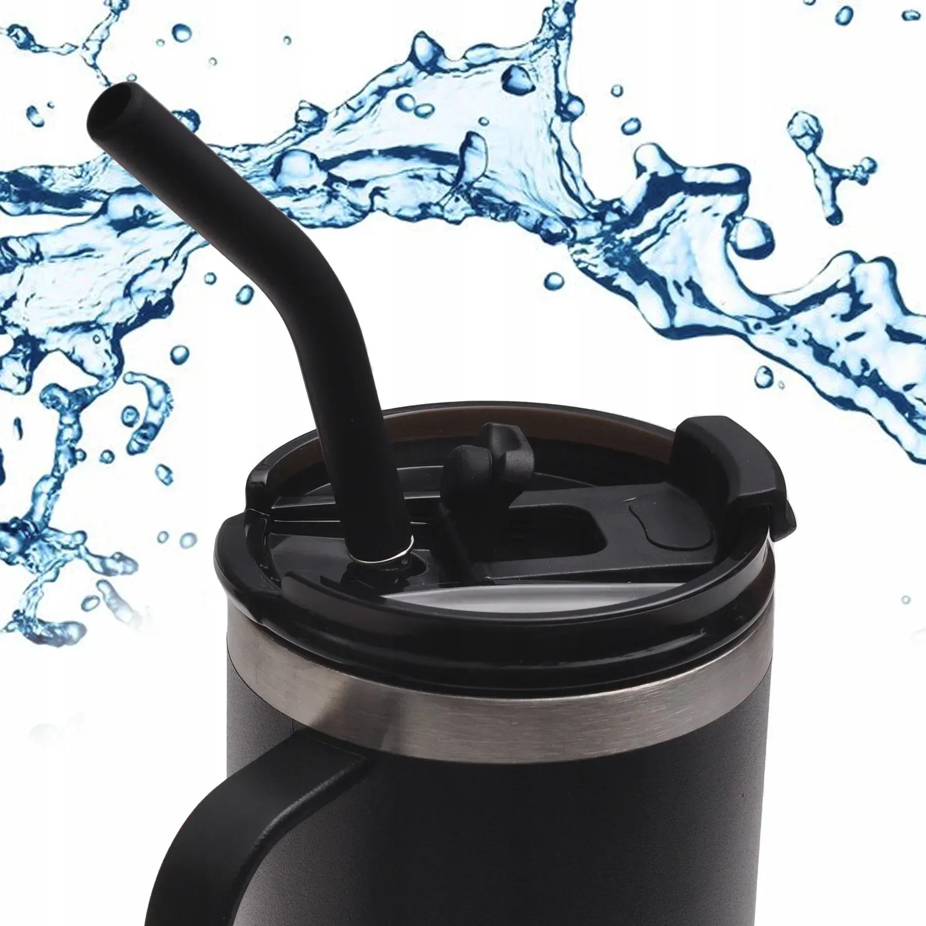 Термокухоль з металевою трубочкою та поверхнею soft-touch Kamille KM-2160 з нержавіючої сталі 600 мл Чорний (150-84-2160) - фото 4 Термокухоль з металевою трубочкою та поверхнею soft-touch Kamille KM-2160 з нержавіючої сталі 600 мл Чорний (150-84-2160) - фото 4