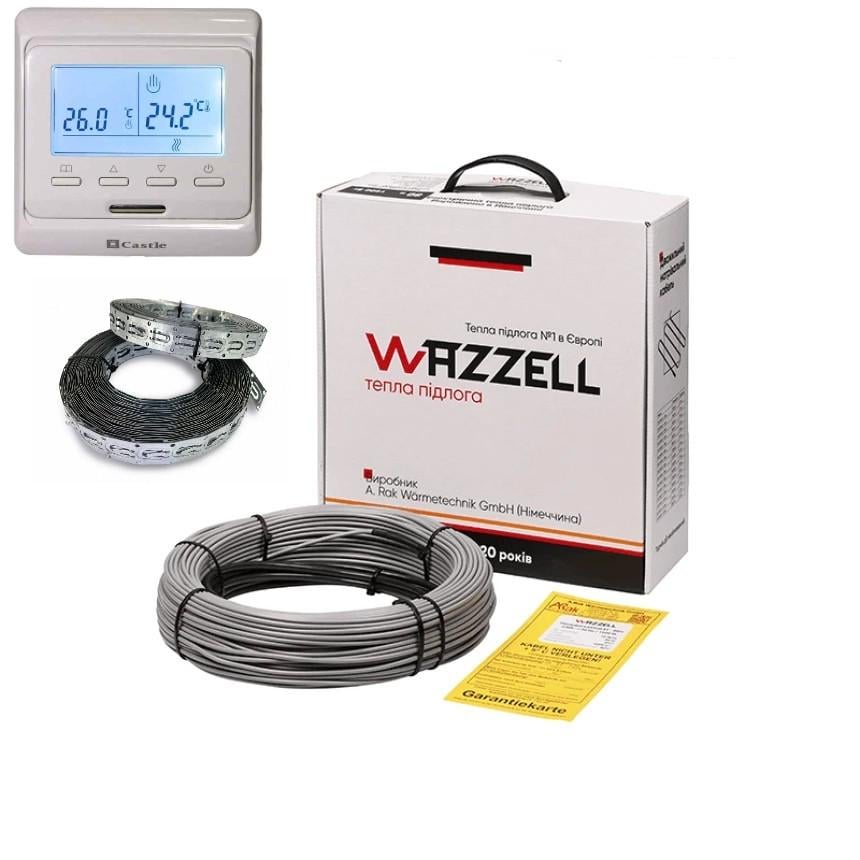 Тепла підлога Wazzell 400 Вт та програмований терморегулятор 20 м 2.0-2,5 м2 (31264577)