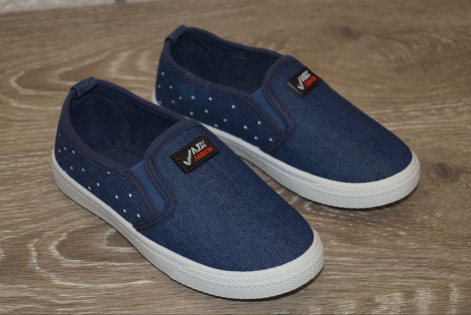 Сліпони дитячі джинсові Blue Rama р. 28 16 см Темно-синій (31538-28) - фото 7