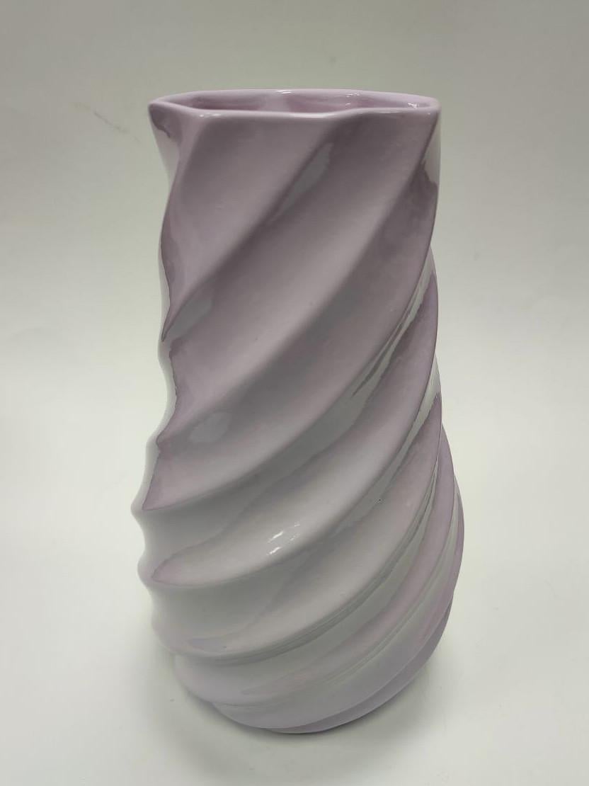 Ваза керамическая Аура 27x10 см Лавандовый (2888436816)