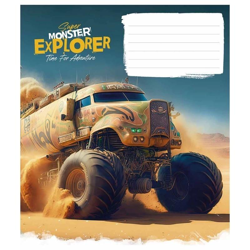 Шкільний зошит Super Monster 012-3293L-2 в лінію 12 аркушів (RLT43121)