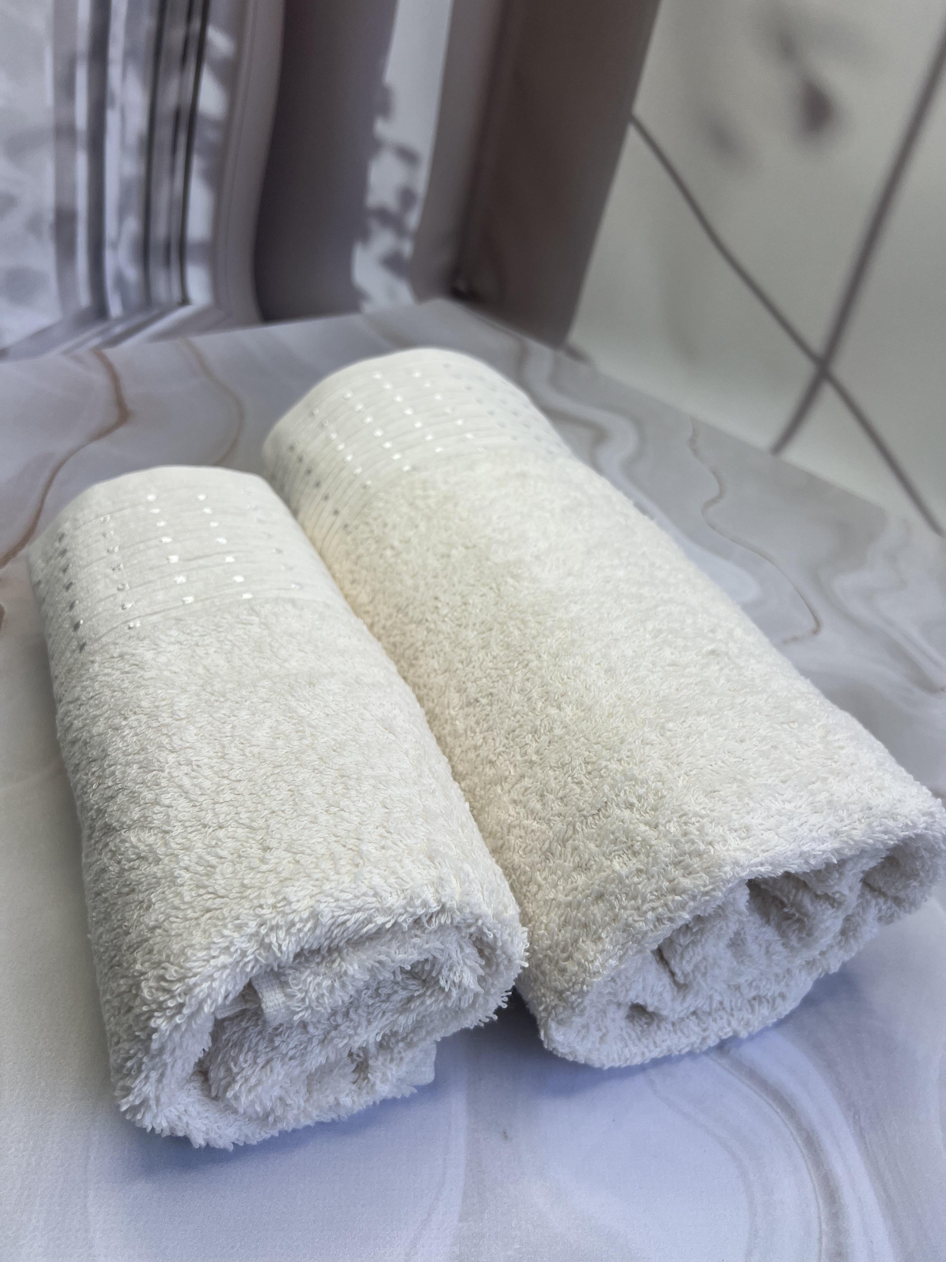 Набір рушників банне та для обличчя 70х40 см/50х90 см 2 шт. Білий (mame2v1nokta-beyaz) - фото 3 Набір рушників банне та для обличчя 70х40 см/50х90 см 2 шт. Білий (mame2v1nokta-beyaz) - фото 3