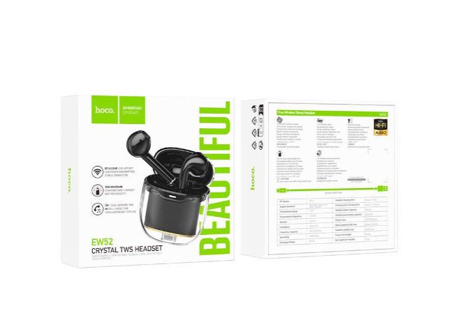 Навушники Hoco EW52 Lilly true wireless BT headset Black - фото 3 Навушники Hoco EW52 Lilly true wireless BT headset Black - фото 3