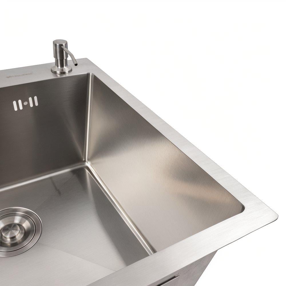 Кухонний комплект Valeso Handmade мийка нержавійка 50x50 см змішувач 56 NESP (000050609) - фото 5 Кухонний комплект Valeso Handmade мийка нержавійка 50x50 см змішувач 56 NESP (000050609) - фото 5