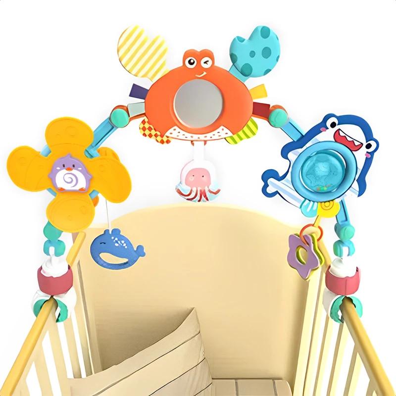 Дуга детская универсальная развивающая Huanger HE0315 с подвесными элементами (2460074692)