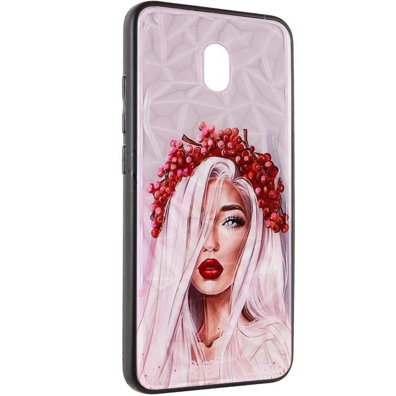 Противоударный TPU+PC чехол Prisma Ladies для Xiaomi Redmi 8a Ukrainian Girl - фото 1