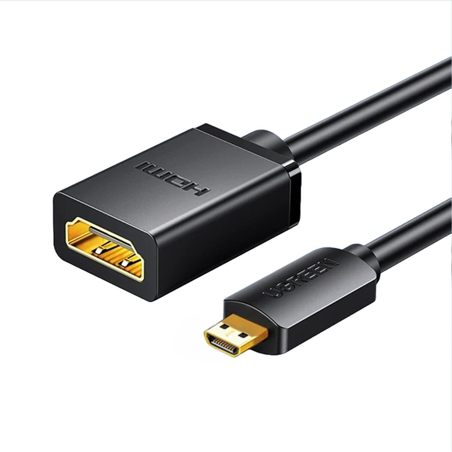 Адаптер Micro HDMI UGREEN 20134 HDMI/4K/20 см Черный (20134)