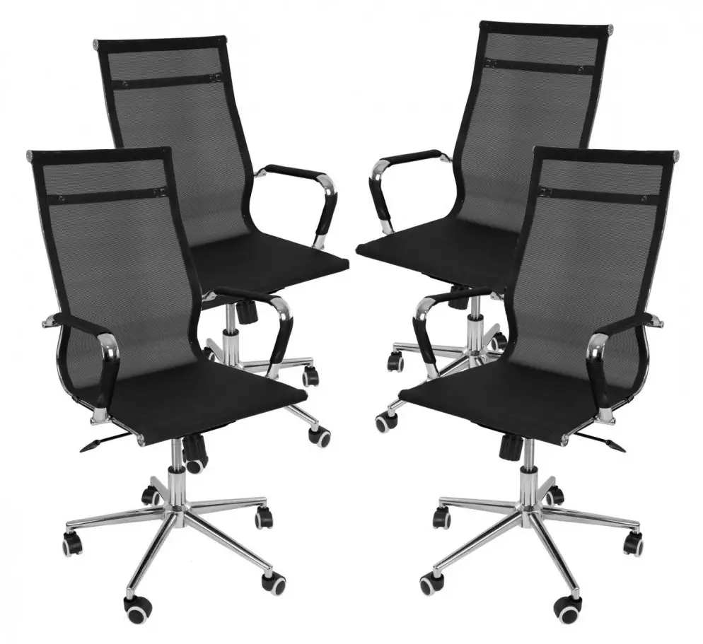 Кресло Bonro B-625H сетка 4 шт. Черный (47000055)