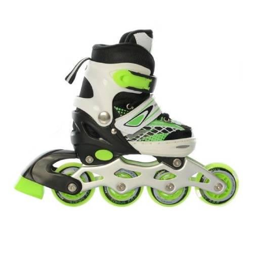 Роликові ковзани розсувні A 4140-XS-GR з підсвічуванням коліс р. 27-30 (6903317358069)