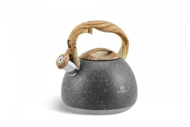 Чайник зі свистком для індукційної плити Edenberg EB-8801 мармурове покриття 3 л Сірий (2530556603) - фото 3 Чайник зі свистком для індукційної плити Edenberg EB-8801 мармурове покриття 3 л Сірий (2530556603) - фото 3