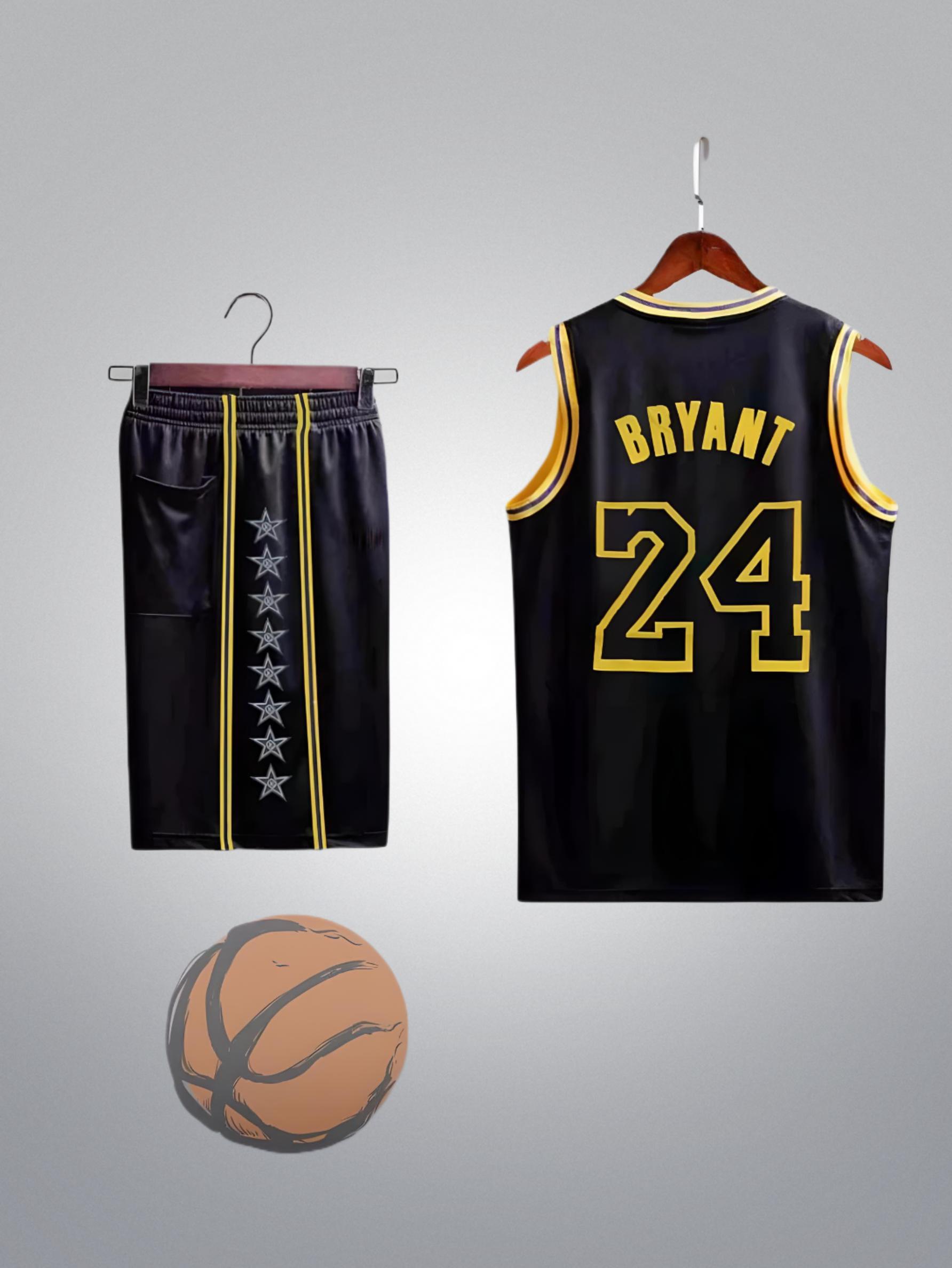 Форма баскетбольная детская Lion NBA LAKERS BRYANT 24 М на 9-10 лет 130-138 см Черный (CO-2265-M)