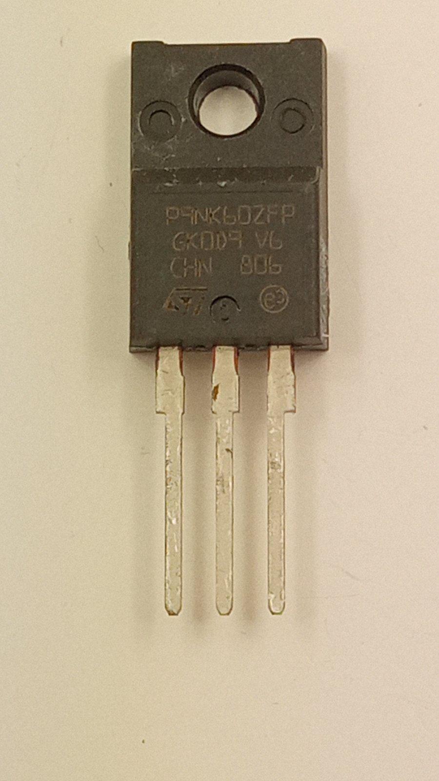 Транзистор STP9NK60ZFP n-channel 600V 7A 0,95Om 30W TO-220F