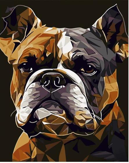 Картина по номерам Стратег Серьезный французский бульдог ss6741 30x40 см (MTT-167871)