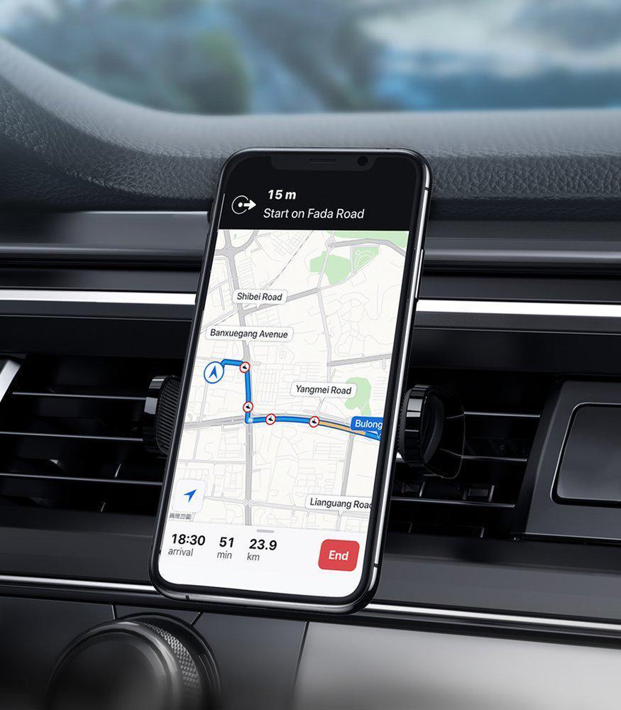 Тримач автомобільний BASEUS металевий 360° Steel Cannon Сріблястий (SUGP-0S) - фото 3