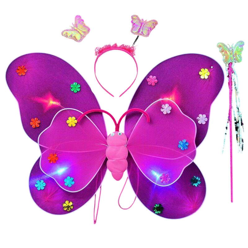 Вбрання карнавальне метелик що світиться 9019 Малиновий (4483241) Вбрання карнавальне метелик що світиться 9019 Малиновий (4483241)