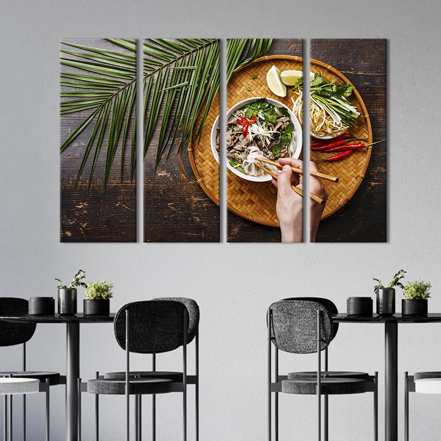 Модульная картина из 4 частей Колоритная азиатская еда 149x93 см (305-41) Модульная картина из 4 частей Колоритная азиатская еда 149x93 см (305-41)