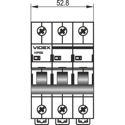 Вимикач навантаження Videx 3п 63А VF-RS-VN363 RESIST - фото 5