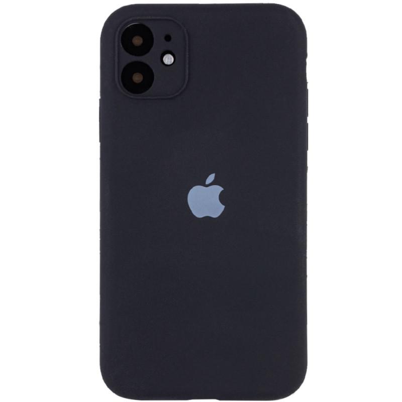 Противоударный чехол Silicone Case Full Camera Protective AA для Apple iPhone 12 6.1" Черный/Black
