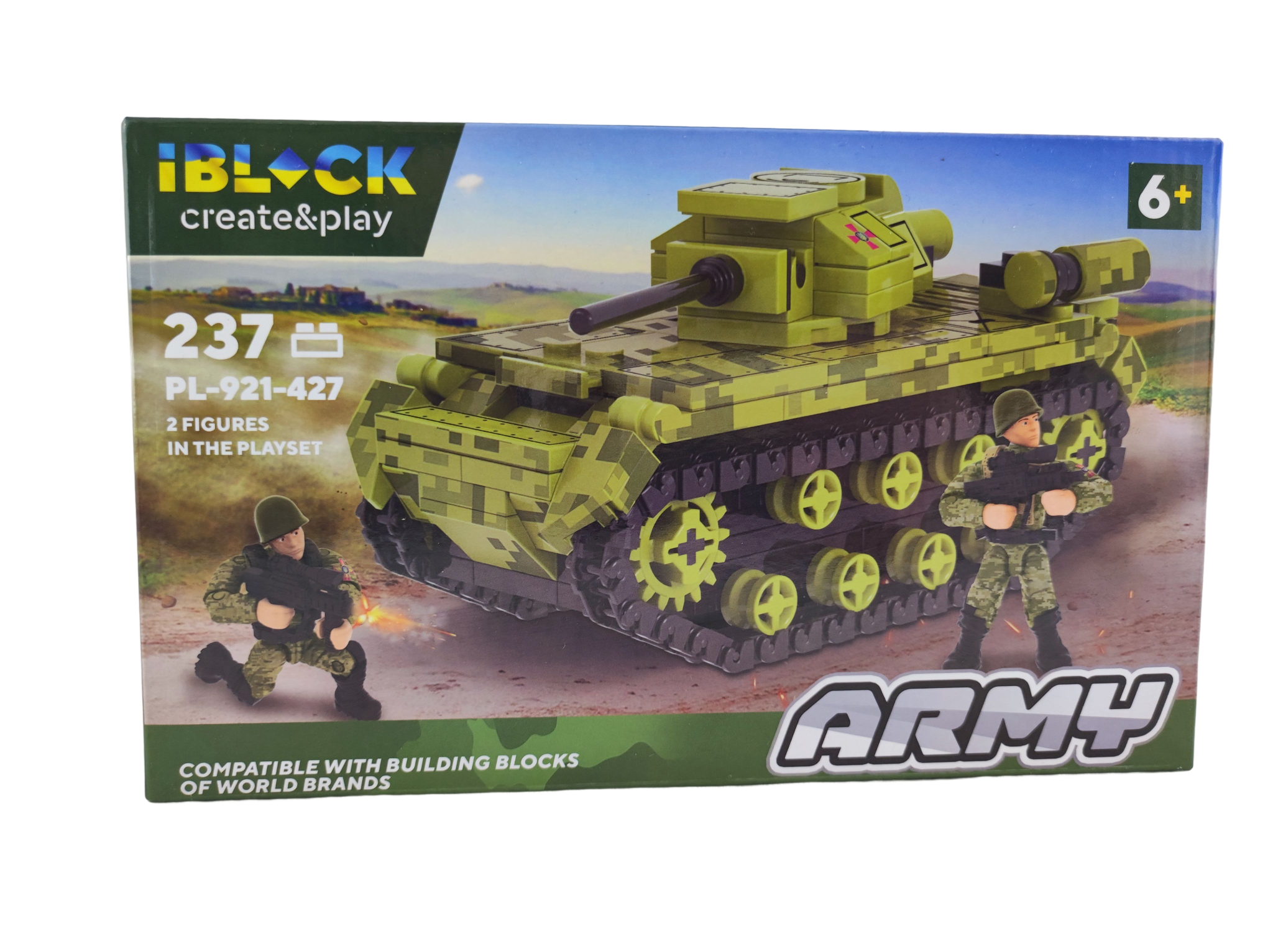 Конструктор Iblock Военная техника Танк PL-921-427 237 детали (137681)