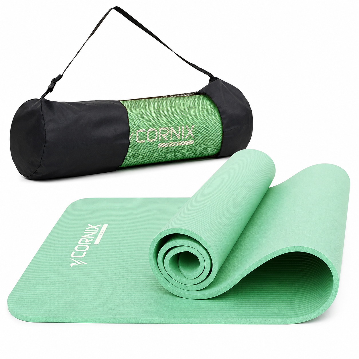 Коврик спортивный Cornix NBR 183x61x1 cм для йоги и фитнеса XR-0491 Light Green (35743651)