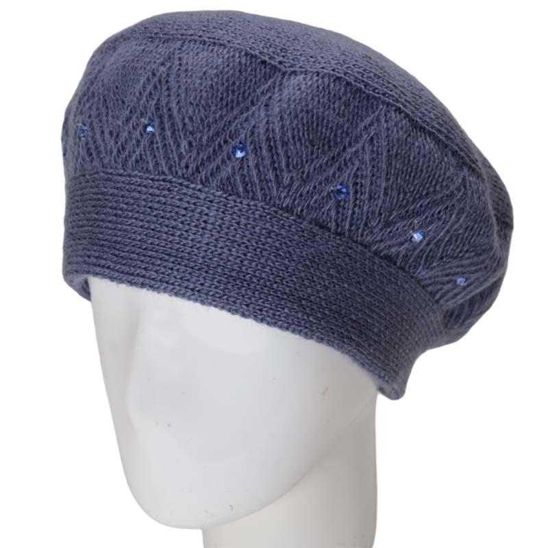 Берет жіночий Lirus Люся подвійний Джинсовий (131948)