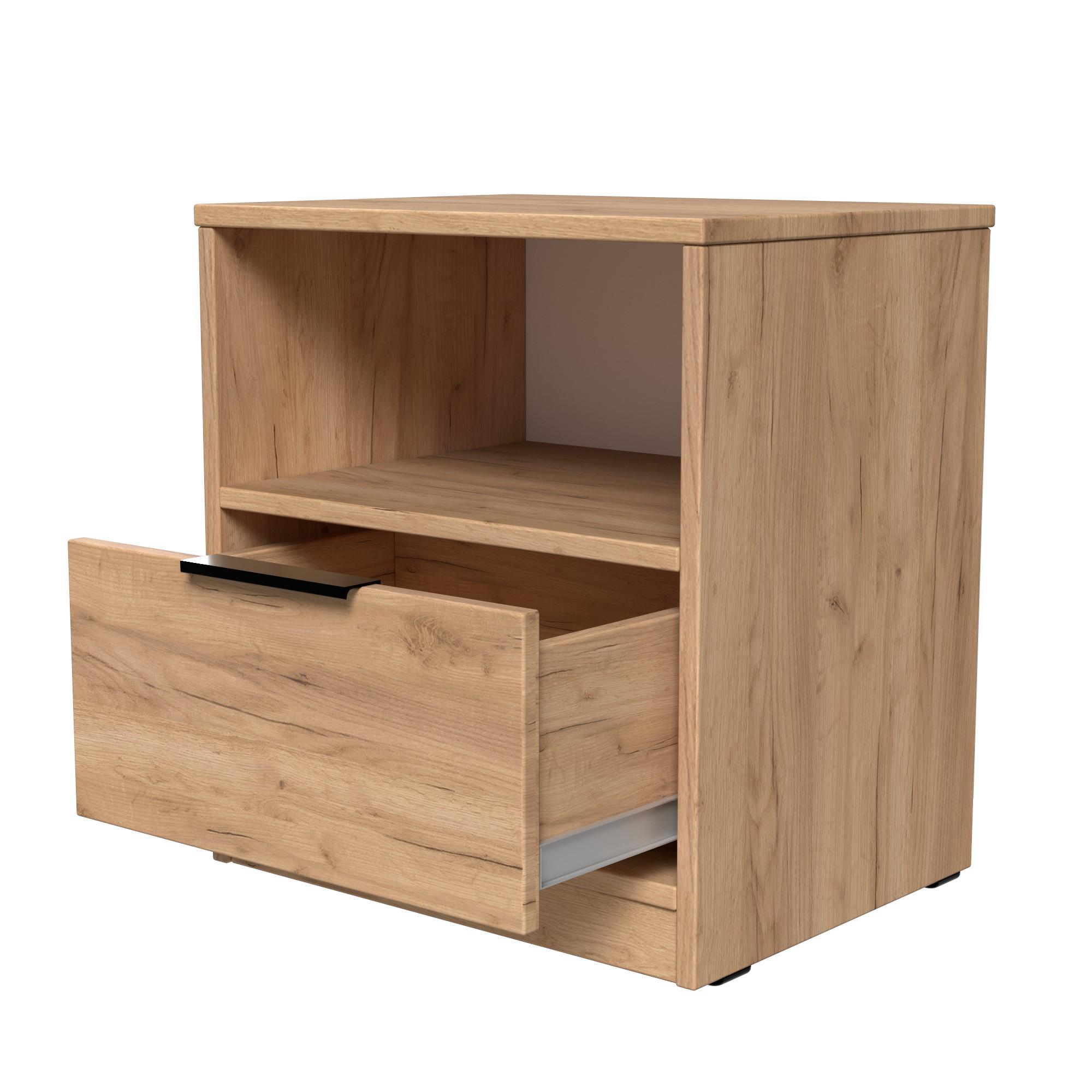 Тумба прикроватная ТП4 SENAM 490х450х350 мм ДСП Дуб Крафт Золотой - фото 4