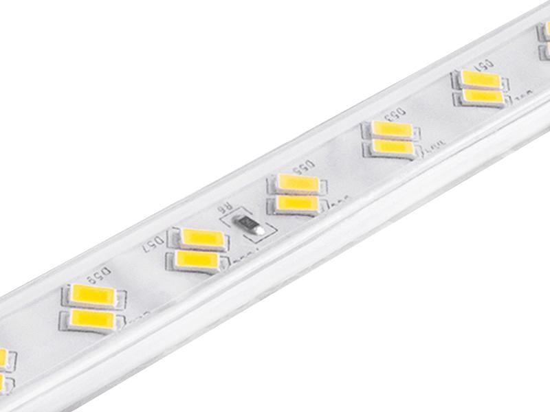 Світлодіодна стрічка LED UA 5730 120 LED 16 мм 220 В 15 Вт/м IP68 Білий теплий (2208)