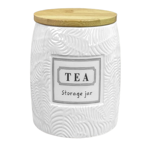 Банка для чая Stenson MC4549-T Storage jar 850 мл 10х10х13 см (565611) - фото 1