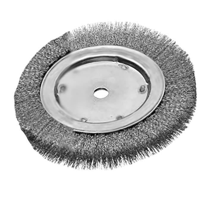 Щетка цилиндрическая Lessmann 125х30х12-20 мм нержавеющая гофрированная проволока 0,3 мм 8000 об/мин 330361 (13768)