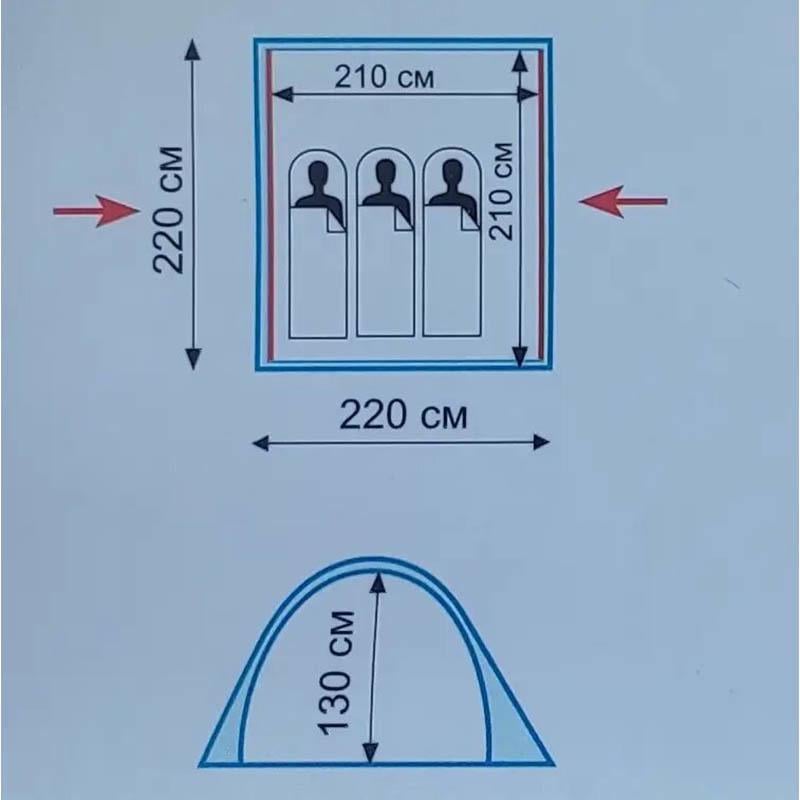 Палатка трехместная Tramp Swift 3 v2 (TRT-098) - фото 11