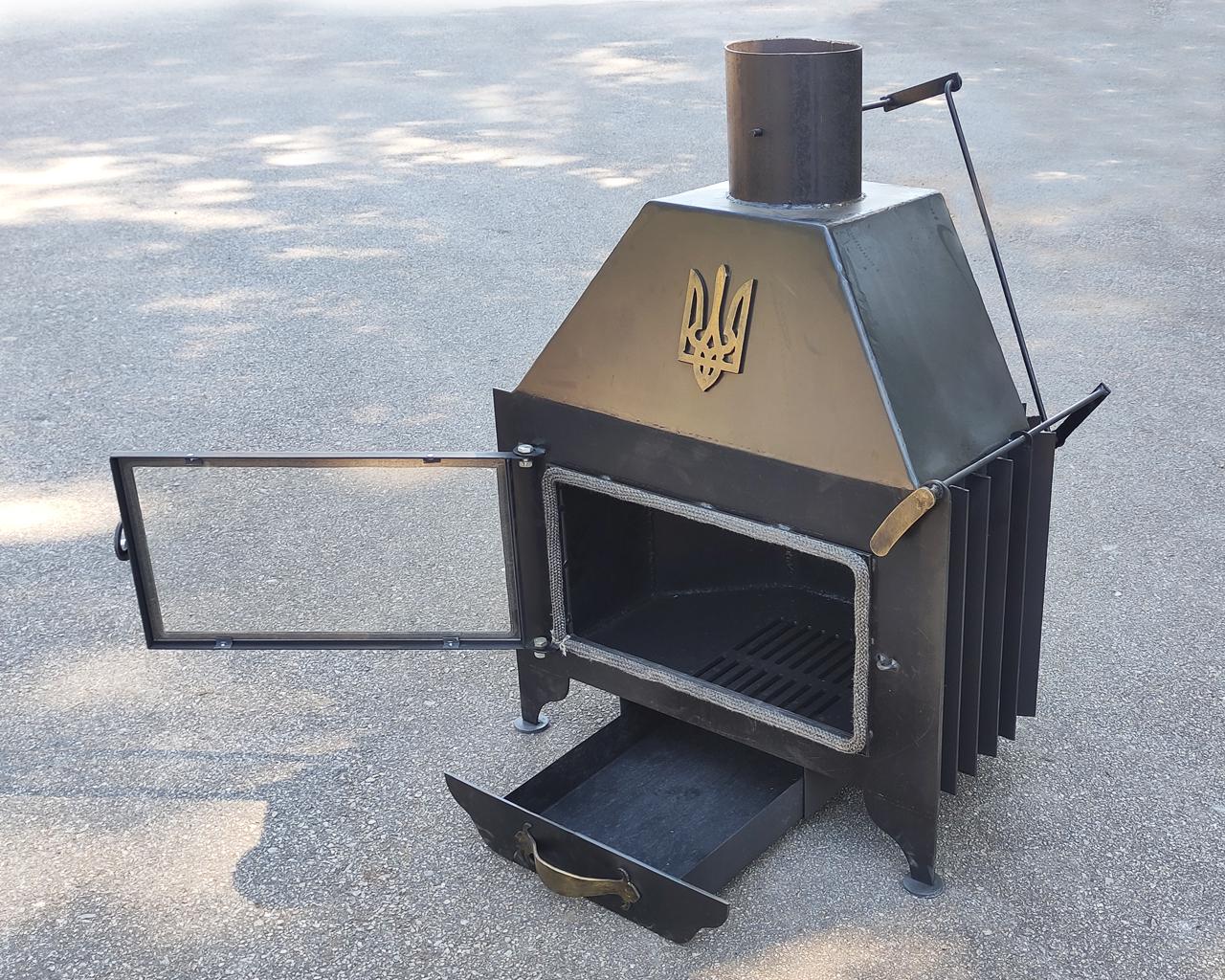 Камін Kram-kovka Карпати сталевий підлоговий 5 мм - фото 4 Камін Kram-kovka Карпати сталевий підлоговий 5 мм - фото 4