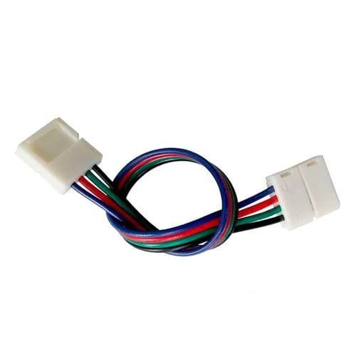 Конектор двосторонній для 10 мм стрічки LED SMD 5050 RGB 2 затискачі