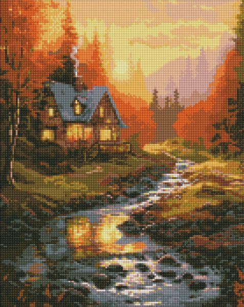 Алмазная мозаика Идейка Солнечная долина с голограммными стразами 40x50 см (Id-AMO7658)