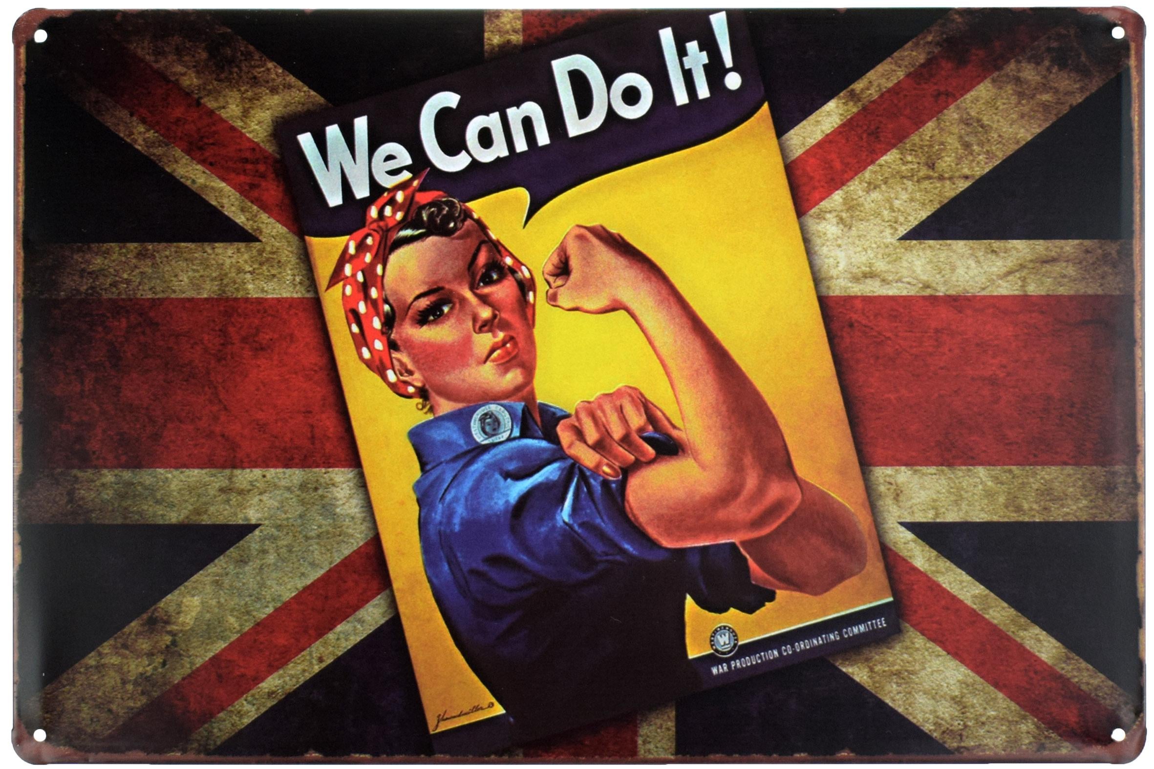 Табличка металева We Can Do It! Flag Of England 20x30 см