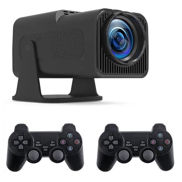 Проектор мультимедийный RIAS HY320 Max LED 4K WiFi Bluetooth HDMI Android 13 с 2 джойстиками Black (3_06152)