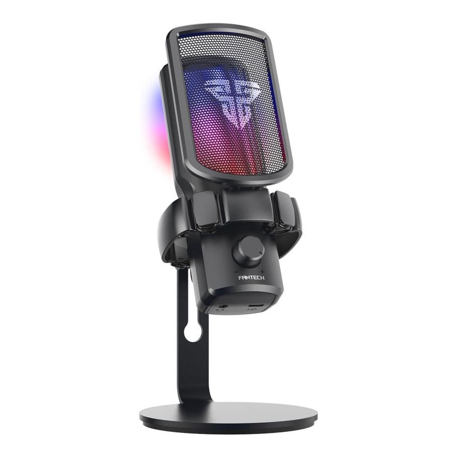 Микрофон беспроводной Fantech WMCX01 Leviosa Wave конденсаторный 10 мм кардиоидный 2.4GHz/USB-C RGB 48kHz/16-bit Black (36676885)