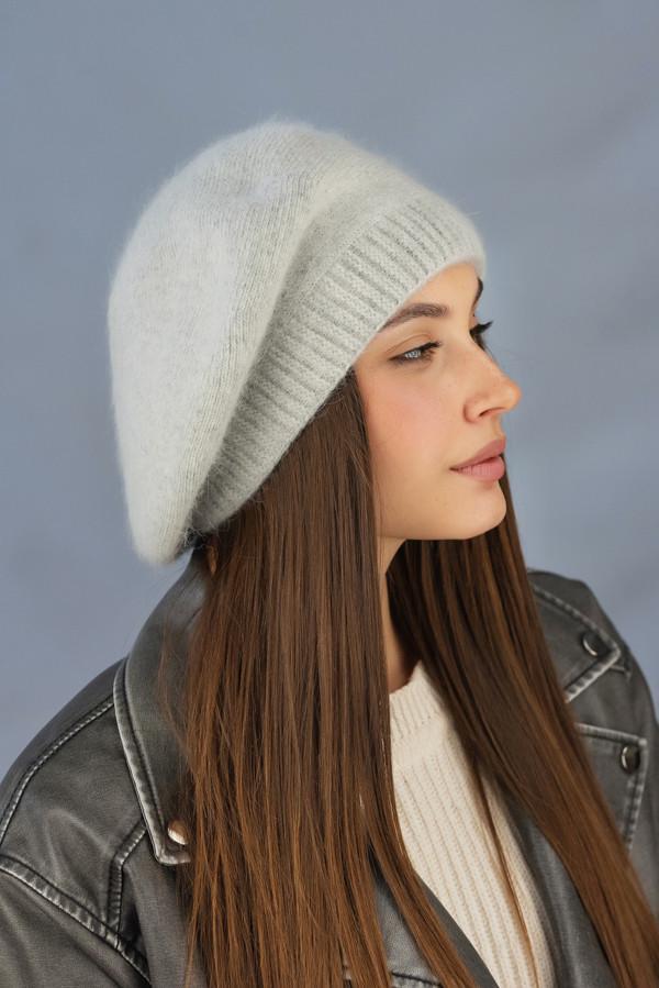 Берет на ножке Braxton Ализа женский Светло-серый (7234)