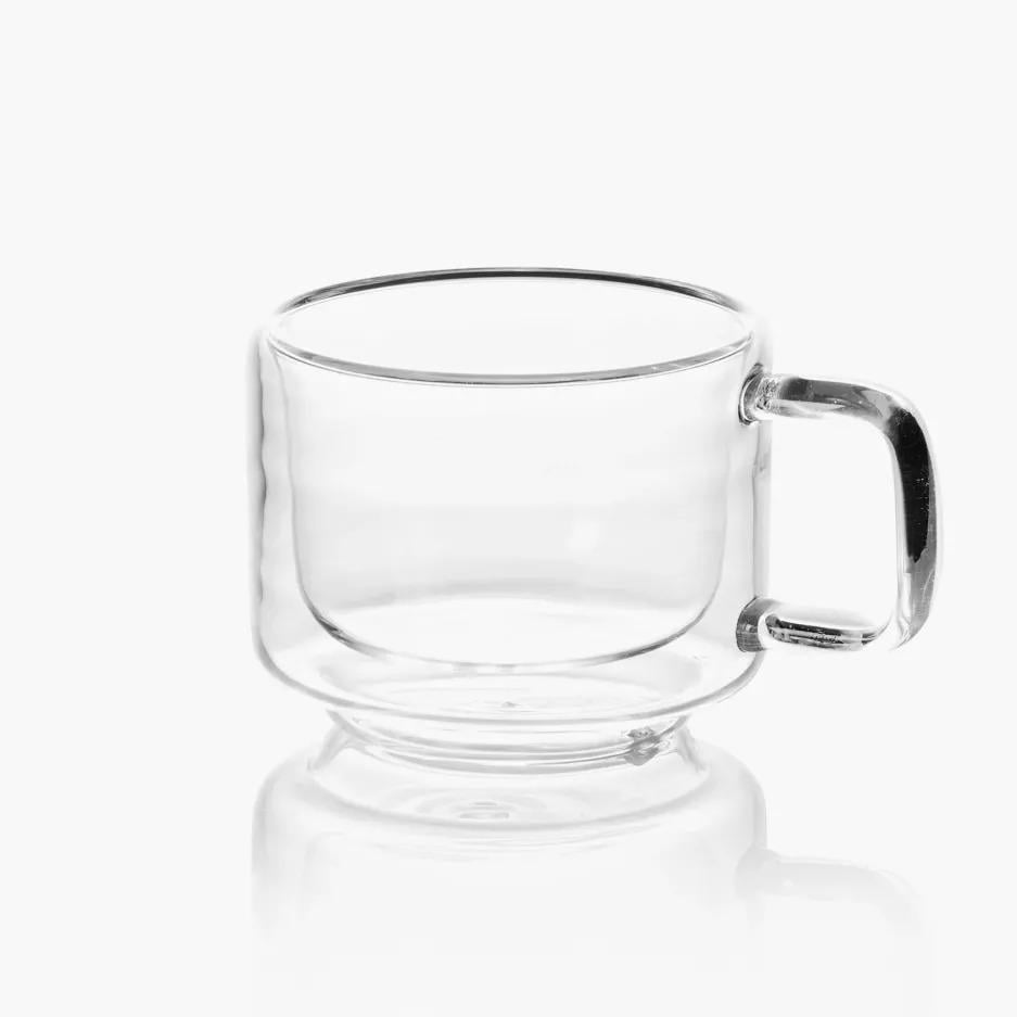 Набор чашек с двойными стенками DUKA SVEN 65 мл 2 шт. Прозрачный (1217084) - фото 4